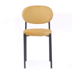 mobiliario-contract-silla keops metal tapizado velvet amarillo 2 1